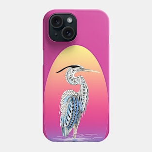 Great Blue Heron Totem Animal Phone Case