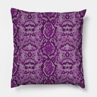 Purple Snake Skin Pattern Pillow