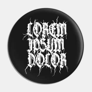 Lorem Ipsum Dolor Metal Logo Pin