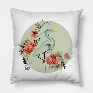 Crane Vignette Pillow