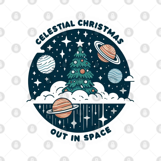 Celestial Christmas: Out in Space by STICKERSPRITZ