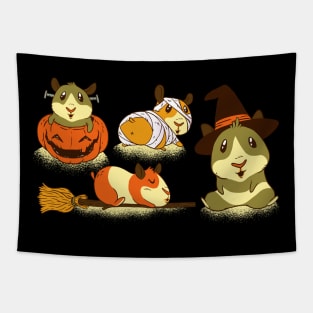 HALLOWEEN GUINEA PIG CARTOON SET Tapestry