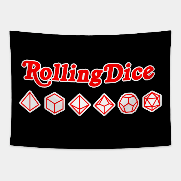 Rolling Dice Tapestry by OfficialTeeDreams