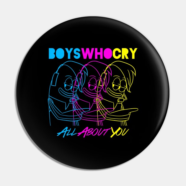 Boys Who Cry Pin by EchoLakeArt