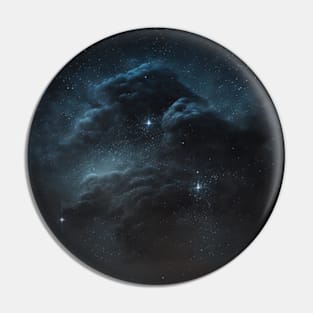 Space, fantasy, pattern, si-fi, dark blue Pin