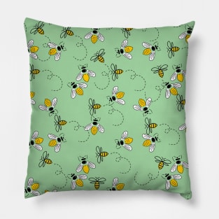 Repeat Bee Pattern Pillow