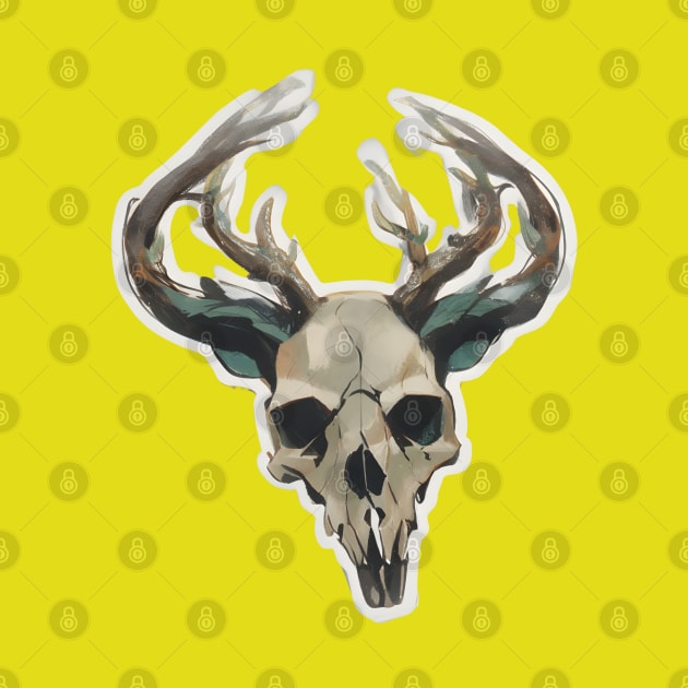 Deer skull by Spaceboyishere