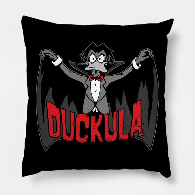 Duckula, Count Duckula Pillow by rebekie.b