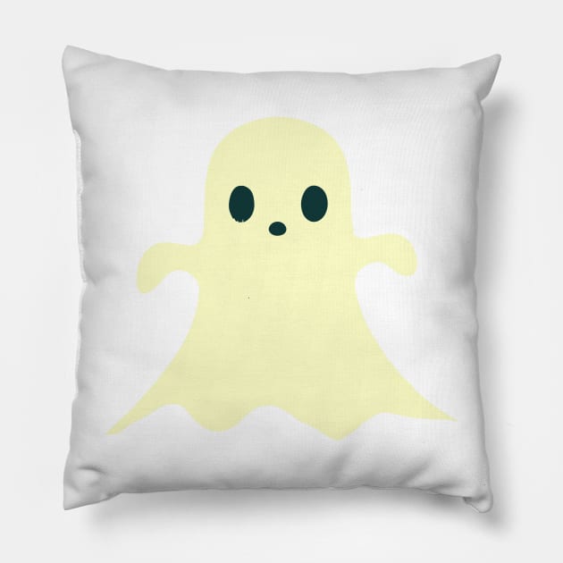 Cute Little Halloween Ghost Pillow by Vampire Art