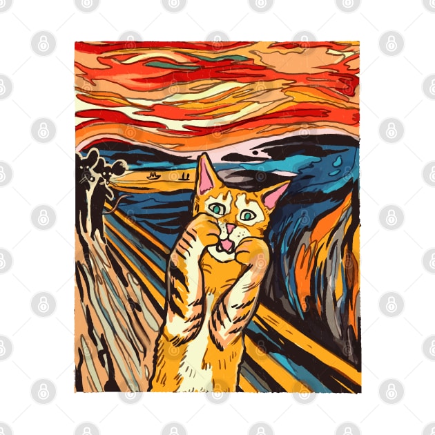 Cat Scream Munch by Hmus