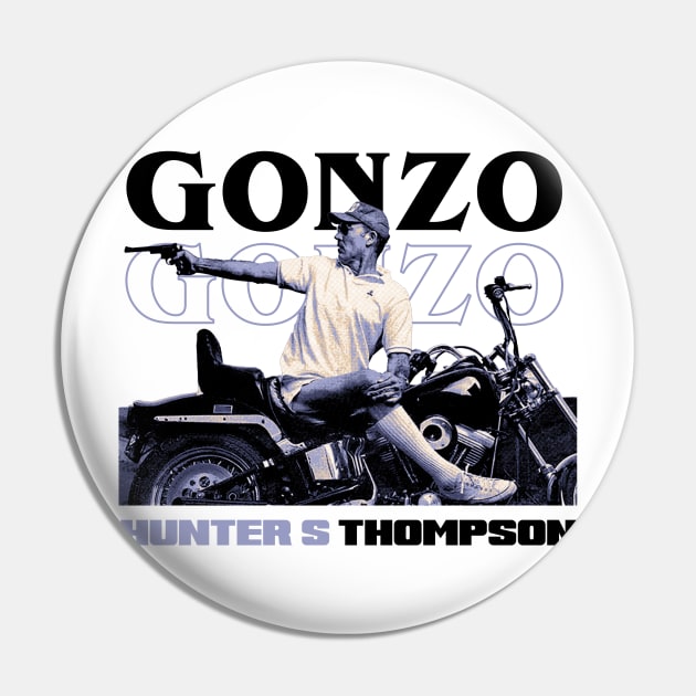 Gonzo Hunter S Tompson Rider Pin by Jina Botak