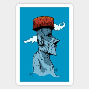 top 5 moai ? - AMOGUS Magnet for Sale by John-Xi-Nah