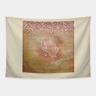 Antique Rose Gold Glitter Tapestry