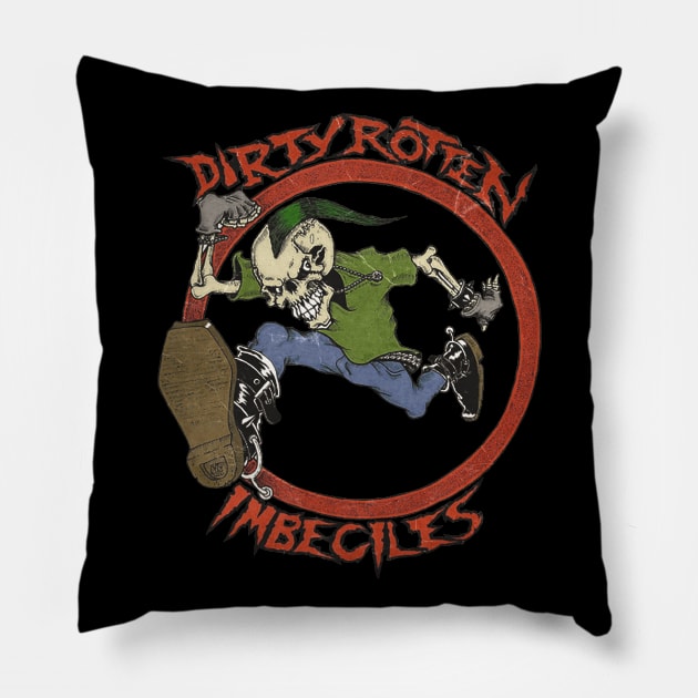 Dirty Rotten Imbeciles Pillow by arkobasaka