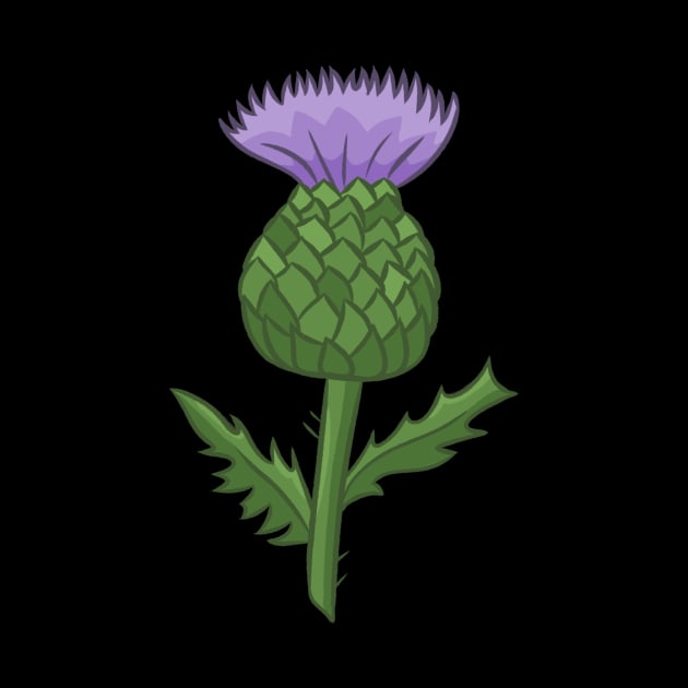 Scottish Thistle Flower by SunburstGeo