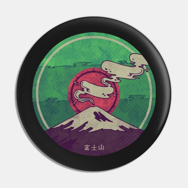 Mt. Fuji Pin by againstbound