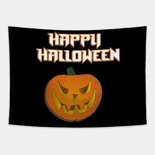 Happy Halloween Pumpkin Tapestry