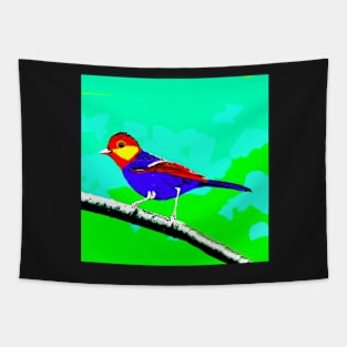 Yellow-cheeked Tit Bird Tapestry