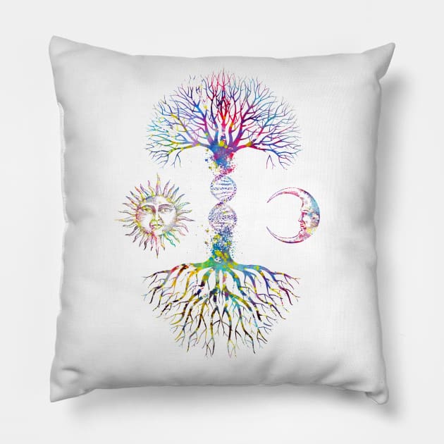 DNA Tree Pillow by erzebeth