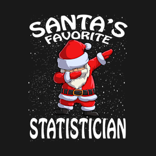 Santas Favorite Statistician Christmas T-Shirt