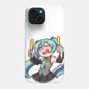 Miku with lightsticks Phone Case