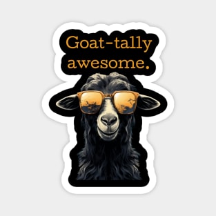 Vintage Goat-Tally Awesome Design | Unique Goat Lover Tee Magnet