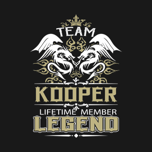 Kooper Name T Shirt -  Team Kooper Lifetime Member Legend Name Gift Item Tee T-Shirt