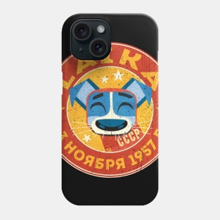 Laika the first dog in space Phone Case