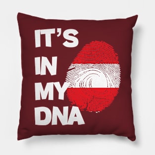 Flag of Austria in fingerprint Pillow