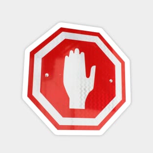 Stop Hand Sign Magnet
