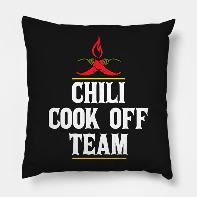 Chili Cook Off Team Member Pillow by HotHibiscus