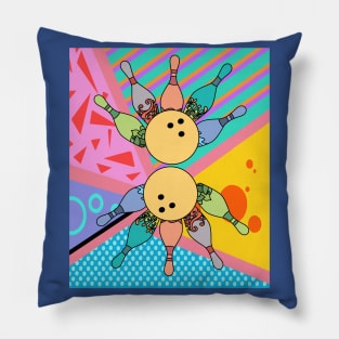 Destroy Pin Bowling Skittles Ball Pillow