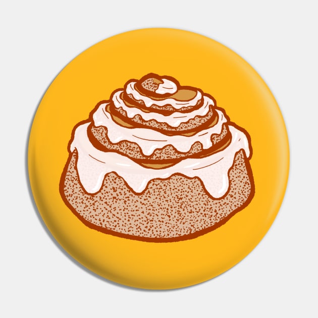 Cinnamon Bun Pin by Carabara Designs