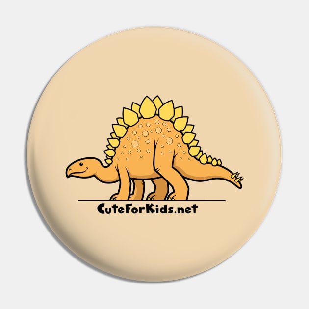 CuteForKids - Stegosaurus - Branded Pin by VirtualSG