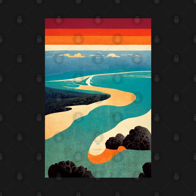 Great Barrier Reef by Retro Travel Design