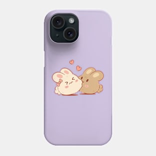 Cute & Kawaii Bunny Kisses | Purple Phone Case