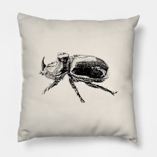 Rhinoceros beetle Pillow