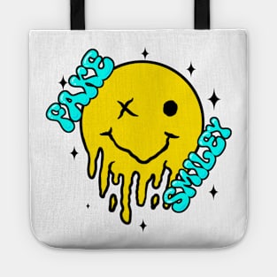 Grafiti fake smiley Tote