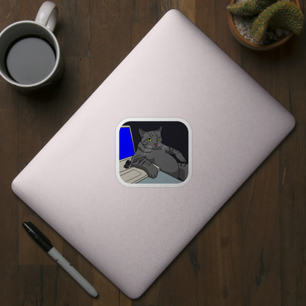 Who The Boss - Funny Cats - Sticker