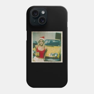 xmas - girl with Classic Car Phone Case