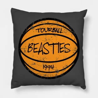 Beasties Tour Ball 1994 Red White and Blue Pillow