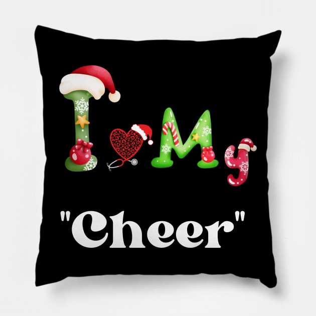 Xmas with "Cheer" Pillow by Tee Trendz