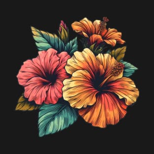 Glorious Hibiscus Flower T-Shirt