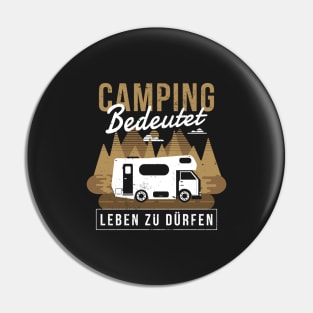 Camping | German Quote Pin