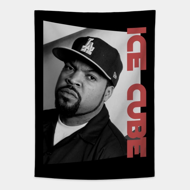 ice cube portrait - monochrome style Tapestry by BUBBLEMOON