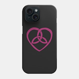 Pink Triquetra Heart Phone Case