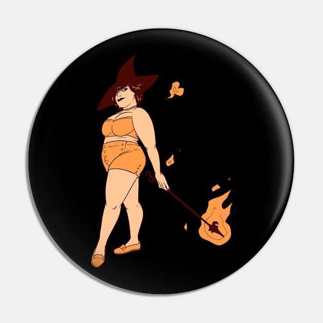 Fire Witch Pin by FindChaos