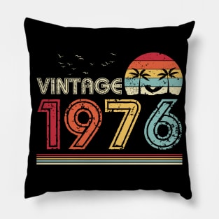 Vintage 1976 Limited Edition 45th Birthday Gift 45 Years Old Pillow