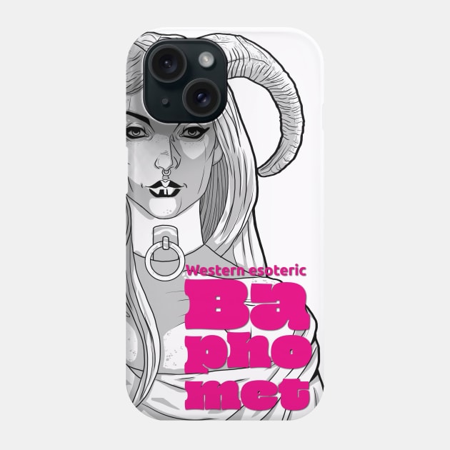 Baphomet, good and evil Phone Case by andres uran