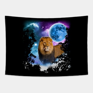 Lion King MidNight Forest Tapestry